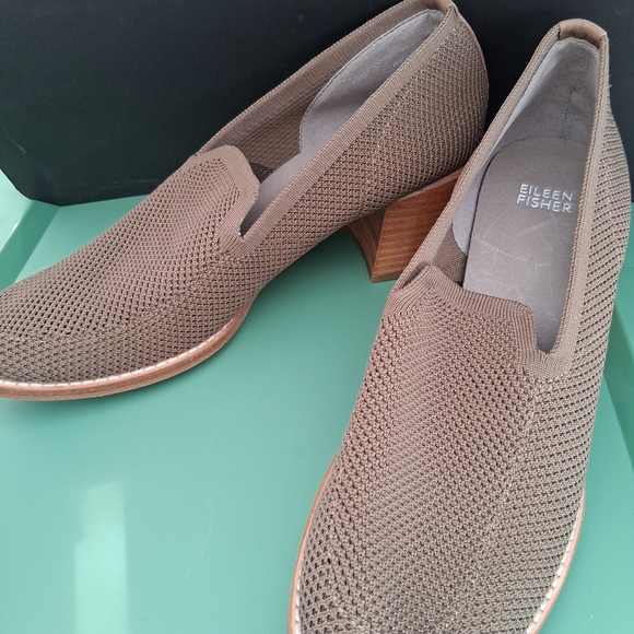 Eileen Fisher Shoes - Eileen Fisher Brown Knit Loafers